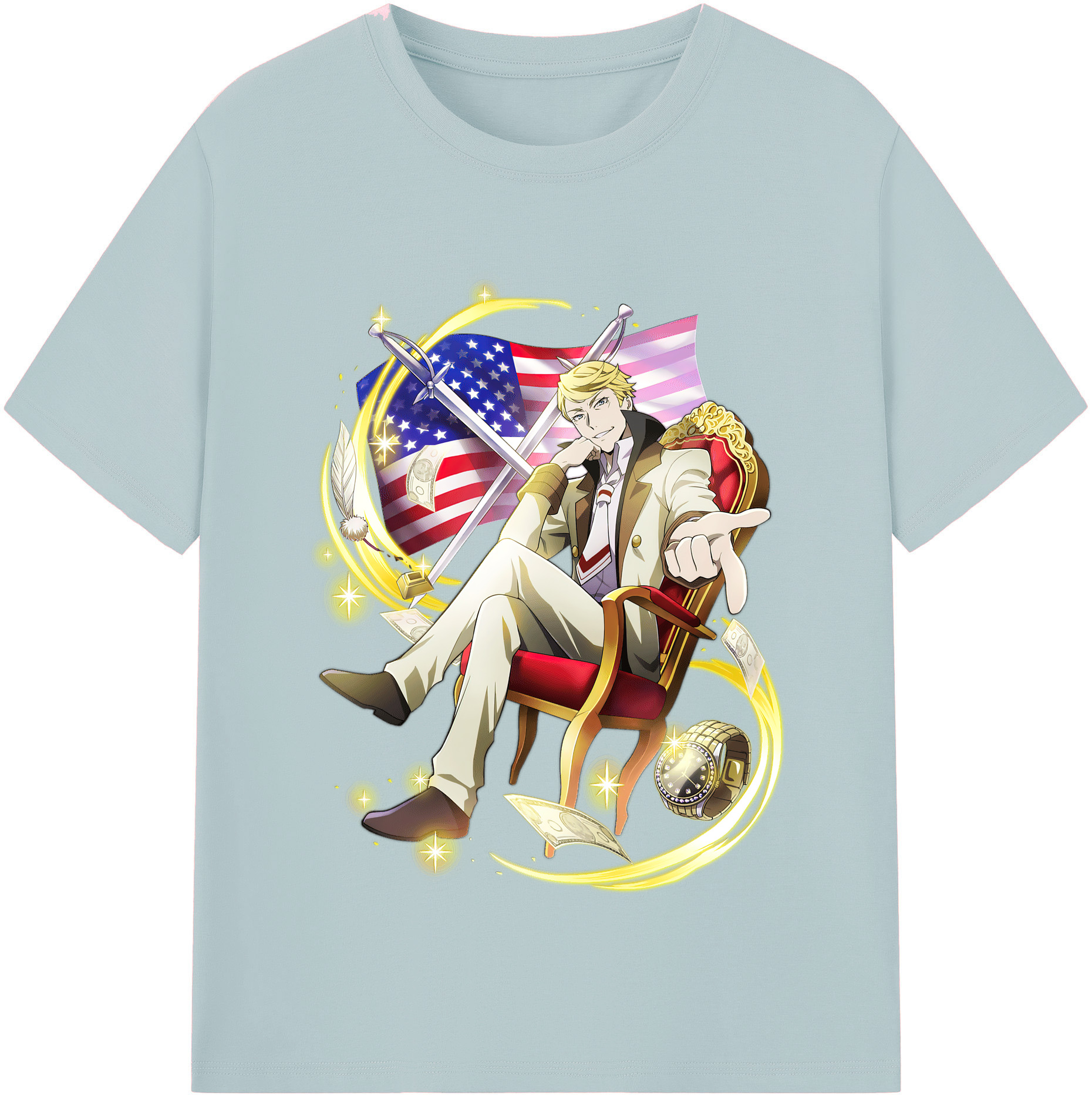 （画像用） 文豪ストレイドッグス Bungo Stray Dogs 綿100％半袖Tシャツ（フロントプリント）